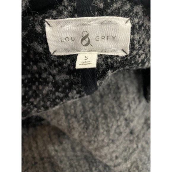 Lou & Grey Women Gray Boucle snaps Jacket wool mohair blend Sz S - Picture 9 of 13